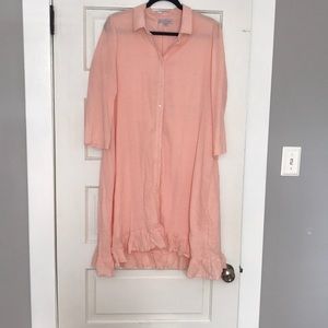 Stevie Hender pink dress